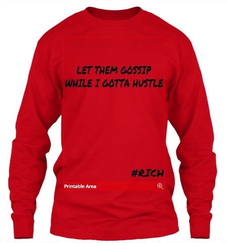 NEW LONG SLEEVE TEES RED...
